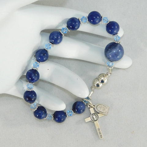 Silver-tone Rosary Bracelets