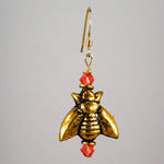 Bee Wild Gold Bee Earrings (large)
