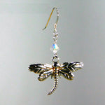 Bee Wild Silver Dragonfly Earrings