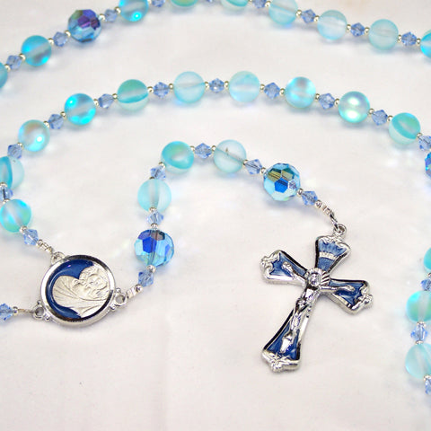 Iridescent Glass 5-Decade Rosaries (4 designs) LIMITED SUPPLIES