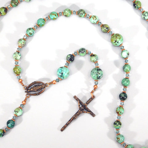 Copper and Bronze 5-Decade Rosaries (13 designs)