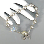 Base Metal Rosary Bracelet