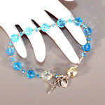 Base Metal Rosary Bracelet