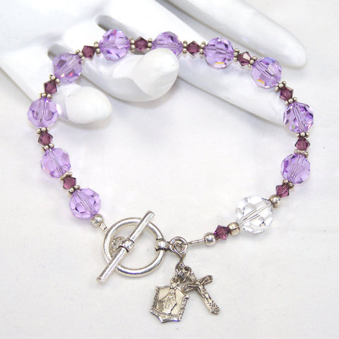 Sterling Silver Rosary Bracelets