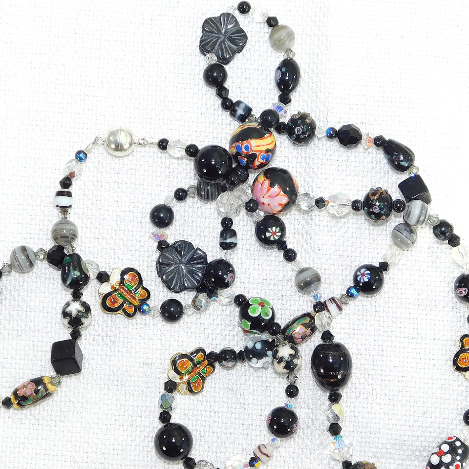 Mixed Media Magnetic Clasp Necklace - Large