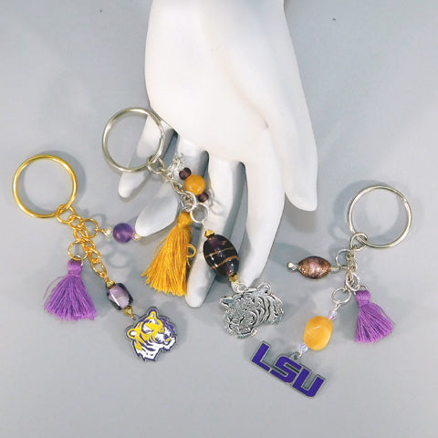 LSU Tigers Acrylic Key Ring