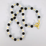 Black Onyx & Swarovski Necklace