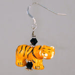 Bee Sporty Ceramic Tiger "Bengal#9" Earrings