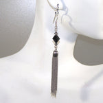 Swarovski Tasseled Earrings (Bicone)